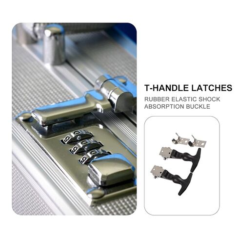 SEWACC 2 Pcs T-Handle Draw Latches Stainless Steel 304 Vehicle Engine Hasp Tool Box Catch with Rubber Shock Absorption Bracket for Hood Seal Lock in Saudi Arabia