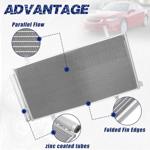 تكييف الهواء مكثف A/C متوافق مع Jeep Wrangler 2018-2021 Gladiator 2020-2021# 30132 ، CN30132PFC ، 68314789AA ، 68314789AB ، 68314789AC in Kuwait