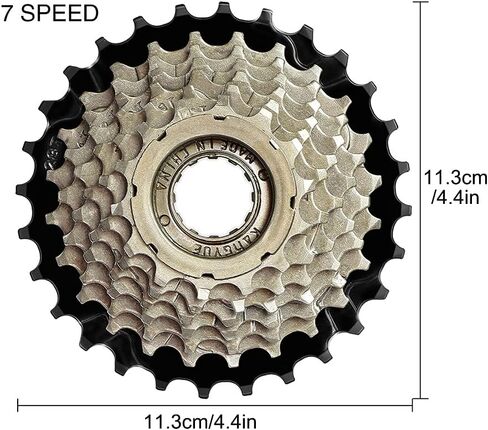 عجلة حرة 7 سرعات Bicycl-e، 14-16-18-20-22-24-28T عجلة حرة لركوب الدراجات، قطعة بديلة من الفولاذ المقاوم للصدأ على الطرق الجبلية Bicycl-e in Kuwait