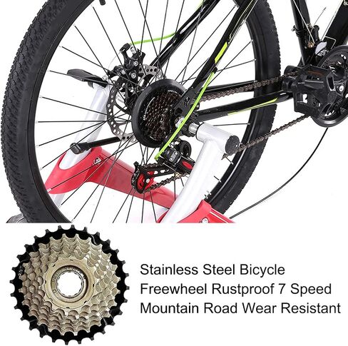 عجلة حرة 7 سرعات Bicycl-e، 14-16-18-20-22-24-28T عجلة حرة لركوب الدراجات، قطعة بديلة من الفولاذ المقاوم للصدأ على الطرق الجبلية Bicycl-e in Kuwait