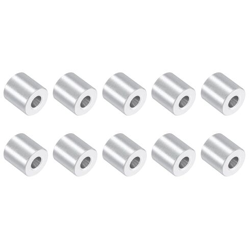 uxcell 10Pcs Aluminum Spacers, 3/4" OD x 5/16" ID x 3/4"L Screw Standoff Brushed Finish Unthreaded Metal Round Spacer, Unthreaded Standoff Bushing for M8 Screw Bolts in Saudi Arabia