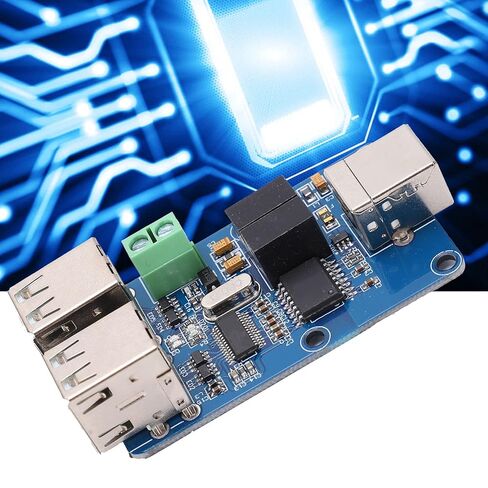 4 Channel USB Isolator Efficient Coupling Protection Board for Data Safety, Plug and Play USB HUB Isolator Module for Electronics Enthusiasts and Hobbyists, Material: PCB in Saudi Arabia