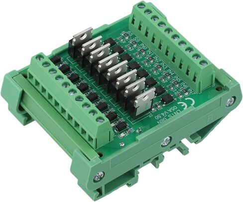 وحدة إخراج إدخال PLC ذات 8 قنوات مع مخرج NPN DC 5A لكل قناة 12/24VDC عزل Optocoupler لأنظمة الأتمتة الصناعية للتحكم المنطقي القابل للبرمجة in Kuwait