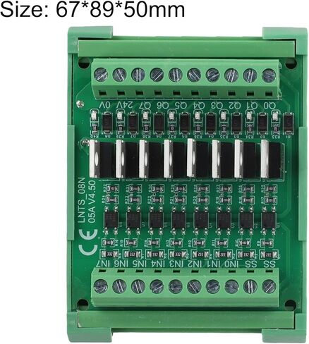 وحدة إخراج إدخال PLC ذات 8 قنوات مع مخرج NPN DC 5A لكل قناة 12/24VDC عزل Optocoupler لأنظمة الأتمتة الصناعية للتحكم المنطقي القابل للبرمجة in Kuwait