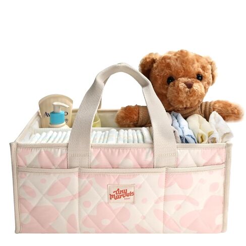 منظم علبة حفاضات الأطفال من تايني مارفلز بمقبض، سلة أطفال طاردة للماء لأساسيات حديثي الولادة ومحطة الحفاضات، سلة هدايا للأطفال الصغار وسجل يجب اقتناؤه، علبة حفاضات للسيارة in Kuwait