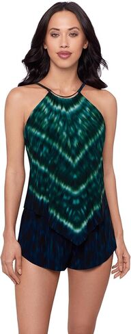 MagicSuit Women's Swimwear Goldie Underwire Romper One Piece Swimsuit, Brown/Multi, 08 in Saudi Arabia