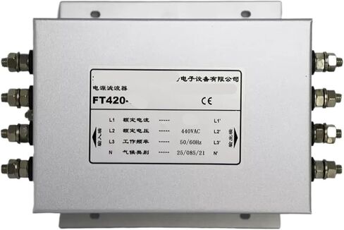 فلتر طاقة ثلاثي الطور بأربعة أسلاك 220 فولت منقي مضاد للتداخل FT420-6 10 20 30A واجهة بولت (FT420-40 40A) in Saudi Arabia
