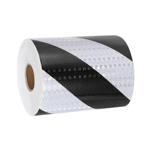 MECCANIXITY Reflective Tape, 8 Inch x 49 ft Warning Safety Sticker Night Reflectors Self-Adhesive Trailer Reflector Twill Tape for Cars Trucks Trailer, Red White in Saudi Arabia