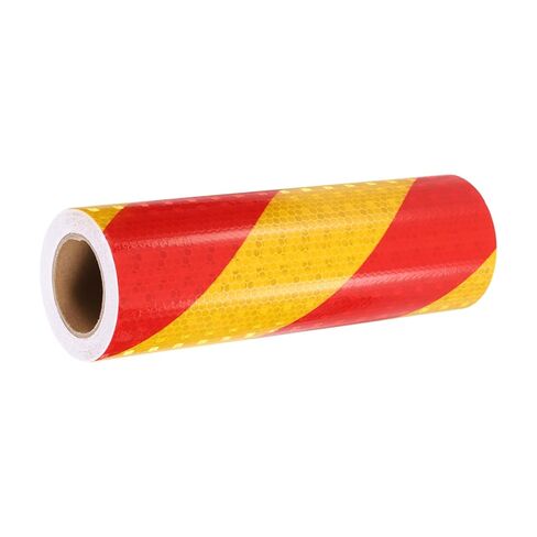 MECCANIXITY Reflective Tape, 8 Inch x 49 ft Warning Safety Sticker Night Reflectors Self-Adhesive Trailer Reflector Twill Tape for Cars Trucks Trailer, Red White in Saudi Arabia