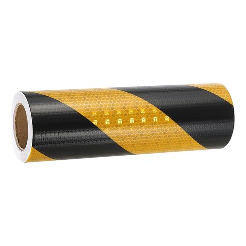 MECCANIXITY Reflective Tape, 8 Inch x 49 ft Warning Safety Sticker Night Reflectors Self-Adhesive Trailer Reflector Twill Tape for Cars Trucks Trailer, Red White in Saudi Arabia