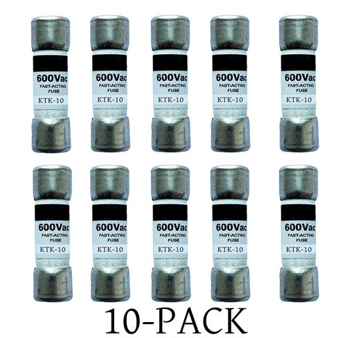 10 عبوات جديدة من صمامات KTK-10 KTK-10A 600Vac سريعة المفعول، صمامات خرطوشة فئة CC من فئة KTK 10A in Kuwait