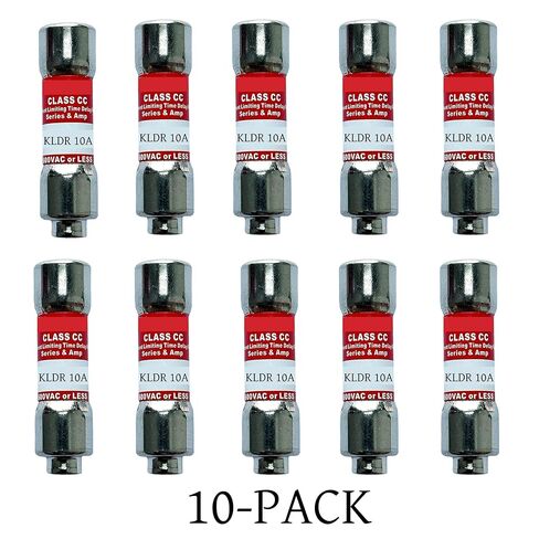 10-حزمة جديدة KLDR-10 KLDR-10A 600Vac صمام تأخير الوقت، KLDR 10A فئة CC خرطوشة الصمامات in Saudi Arabia