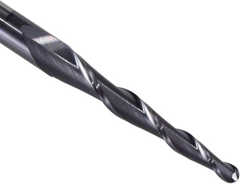 Zkenyao-راوتر بت كربيد التنجستن الصلب 4 مم 6 مم 8 مم كرة أنف مدببة نهاية ميلز راوتر بت CNC مستدق الخشب قاطع طحن معدني، استخدام آمن موثوق (طول حافة القطع: R2.0 20 D6 TiAlN) in Kuwait