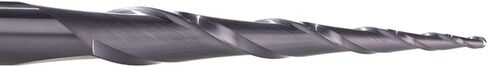 Zkenyao-Router Bit Tungsten Solid Carbide 4mm 6mm 8mm Ball Nose Tapered End Mills Router Bits CNC Taper Wood Metal Milling Cutter, Use Safety Reliable (Cutting Edge Length : R2.0 20 D6 TiAlN) in Saudi Arabia