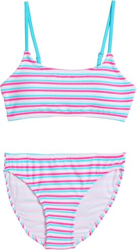 بيكيني قصير للمراهقين من Snapper Rock Girls Sorbet Stripe (للأطفال الكبار) in Saudi Arabia