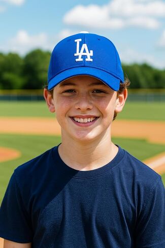 Officially Licensed Los Angeles Youth Boys Girls Baseball Hat Classic Primary Home Team Logo Royal Blue/White MVP Adjustable LA Embroidered Kids Sports Ball Cap in Saudi Arabia