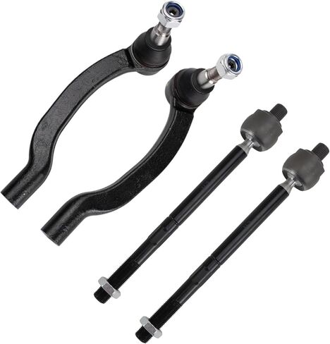 TRQ Front Inner and Outer Tie Rod Set Compatible with 2014-2021 Ram ProMaster 1500 ProMaster 2500 ProMaster 3500 in Saudi Arabia