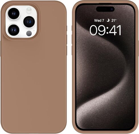 حافظة BENTOBEN لهاتف iPhone 15 Pro، حافظة هاتف iPhone 15 Pro، حافظة هاتف ناعمة من السيليكون مقاومة للصدمات، غطاء حماية مضاد للخدش مع بطانة من الألياف الدقيقة لهاتف iPhone 15 Pro 6.1"، وردي فاقع in Kuwait