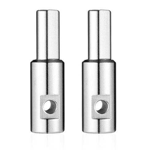 Ice Auger Drill Bit Adapter, Stainless Steel Ice Auger Drill Attachment Fit for 1/2 inch/ 1.27 cm & 1/4 inch/0.64 cm Holes Winter Fishing Tool Compatible with Strikemaster, Eskimo, etc in Kuwait