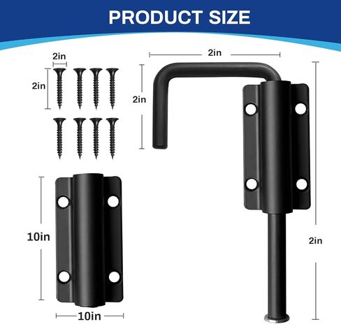 Patio Sliding Door Loop,2.36in 90/180 Degree Sliding Glass Door Latch，Security for Screen Door,Rv Sliding Door Latch,Barn Door Lock Latch,Security to Enhance Home Safety (Black 1 pcs) in Saudi Arabia