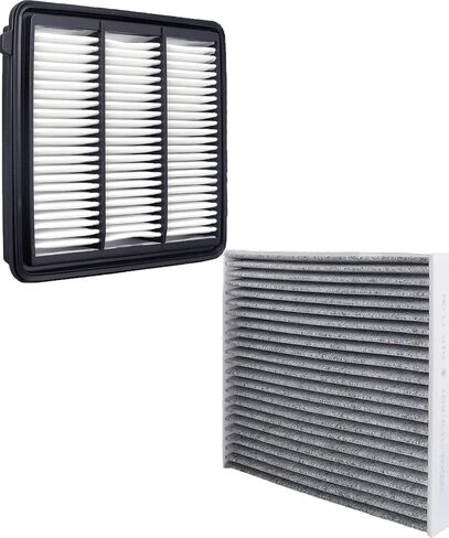 Engine Cabin Air Filters Compatible with 2016-2021 CRV CR-V Civic 1.5L L4 Turbo Gas Engine Cabin Air Filtration Cab AC Filters 80292-TF0-G01 17220-5AA-A00 80292TF0G01 172205AAA00 CA12050 in Saudi Arabia