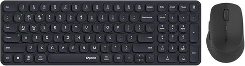 Rapoo Wireless Keyboard and Mouse Combo, Blade-Series E9310M 99-Key Ultra-Thin Keyboard and M300G Silent Mouse, Support 4 Devices, Quiet, Compact, Battery Powered, for Windows/Mac/Linux/Chrome in Saudi Arabia