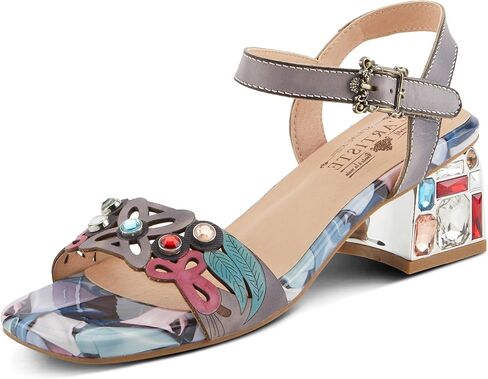 Spring Step L'Artiste Women's ILUMINADA Jewel Heel Sandals - Sparkling Glamour and Sophisticated Comfort in Saudi Arabia