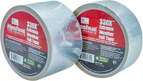 Nashua 330X/SI250 330X Extreme Weather Foil Tape, 3.5 mil Thick, 50 yd. Length x 2" Width, Silver in Saudi Arabia