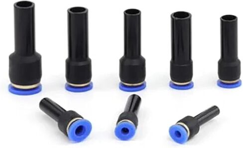 5 قطعة تركيبات هوائية دفع في خرطوم الحد موصل 6 8 10 12 مللي متر الإفراج السريع تركيب الهواء المخفض الملحقات (12-8) in Kuwait