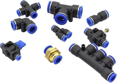 20/50Pcs PY PZA PM PU PV PE SA PK Pneumatic Quick Release Fitting OD 10MM Hose Air Pipe Push-In Connector(PZA(50PCS)) in Saudi Arabia