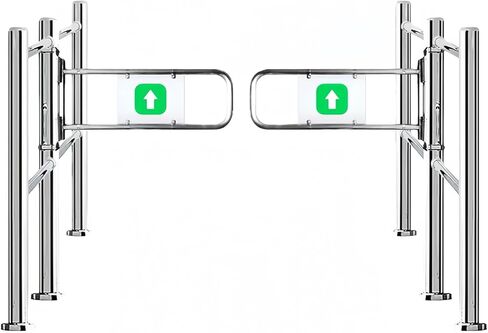 Adjustable Automatic Swing Gate with Spring Closure for Supermarket Safety, 130cm (51.2in) Wide, Easy Installation, Durable Security Barrier in Saudi Arabia