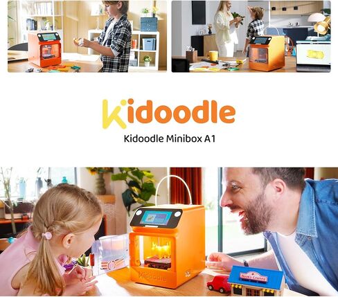 طابعة ثلاثية الأبعاد للأطفال، آمنة للأطفال، طابعة ألعاب ثلاثية الأبعاد، رفيق تعلم العلوم والتكنولوجيا والهندسة والرياضيات، واي فاي والتحكم في التطبيقات، مكتبة ألعاب التحديث الأسبوعي، شاشة تعمل باللمس، تتضمن 4 خيوط PLA للاستخدام المنزلي والمدرسة in Kuwait