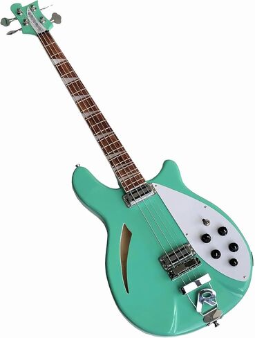 4-String Semi-Hollow Electric Bass Guitar with F-Hole -20 Fret Alder Wood Construction in Saudi Arabia