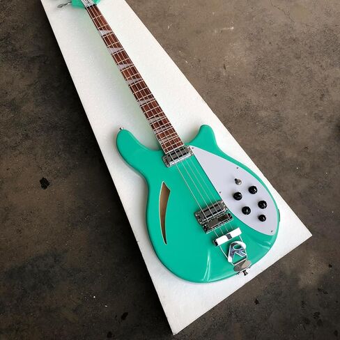 4-String Semi-Hollow Electric Bass Guitar with F-Hole -20 Fret Alder Wood Construction in Saudi Arabia