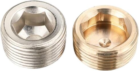 1/8 "1/4" 3/8 "1/2" 3/4 "ذكر الخيوط النحاس أنبوب الداخلية مسدس رئيس نهاية غطاء موصل قابس أنبوب موصل قابس محول (Iron04) in Saudi Arabia