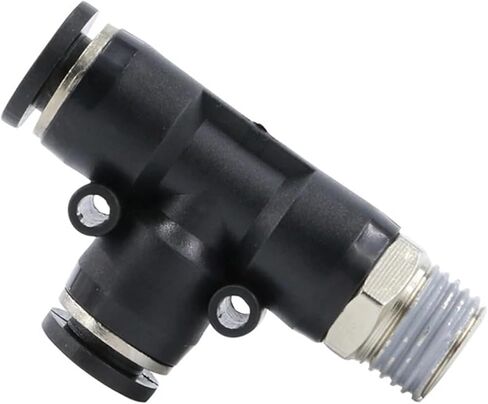 10PCS Air pipe quick connector PD8mm-02 threaded tee 6-01 pneumatic hose 10-03 cylinder solenoid valve fitting(PD14,04) in Saudi Arabia