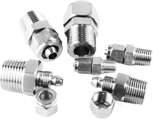 KPC 304SS الفولاذ المقاوم للصدأ هوائي سريع تشديد مشترك بولي PTFE الأنابيب 4 6 8 10 12 مللي متر مستقيم ذكر الموضوع 1/8 "1/4" 3/8 "1/2"(KPC6-02) in Saudi Arabia