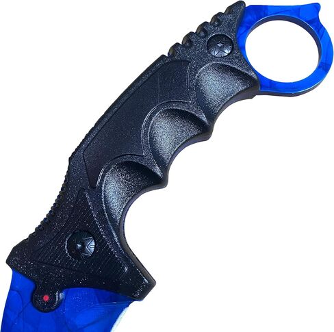سكين مخلب تانغ كامل 7.56 بوصة، فئة CSGO Karambit ELITE - دوبلر ياقوت، 3cr13 فولاذ 55HRC شفرات حادة in Kuwait