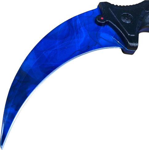 سكين مخلب تانغ كامل 7.56 بوصة، فئة CSGO Karambit ELITE - دوبلر ياقوت، 3cr13 فولاذ 55HRC شفرات حادة in Kuwait