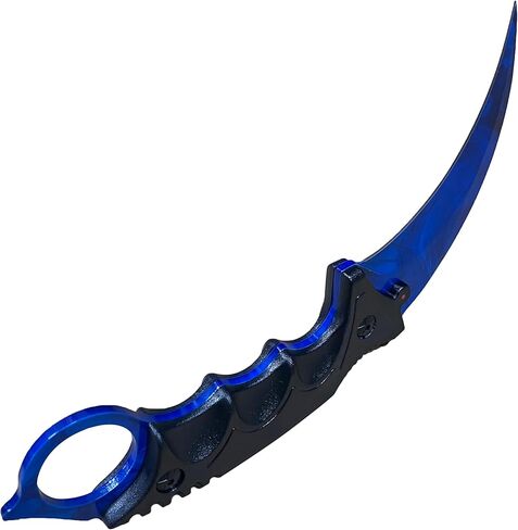 سكين مخلب تانغ كامل 7.56 بوصة، فئة CSGO Karambit ELITE - دوبلر ياقوت، 3cr13 فولاذ 55HRC شفرات حادة in Kuwait