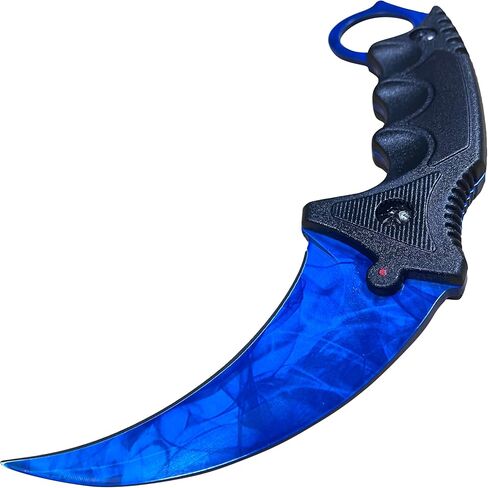 سكين مخلب تانغ كامل 7.56 بوصة، فئة CSGO Karambit ELITE - دوبلر ياقوت، 3cr13 فولاذ 55HRC شفرات حادة in Kuwait