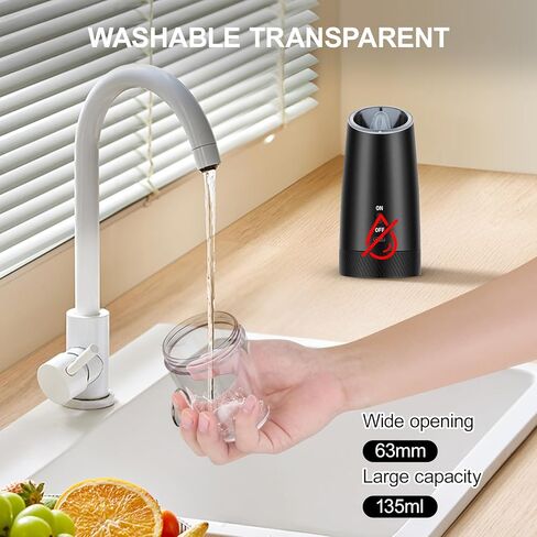 Automatic Electric Gravity Salt and Pepper Grinder Set - One-Hand Operation, Adjustable Coarseness, LED Light, Stainless Steel & Ceramic Core - Perfect for Kitchen, Camping(Black-2pcs) in Saudi Arabia