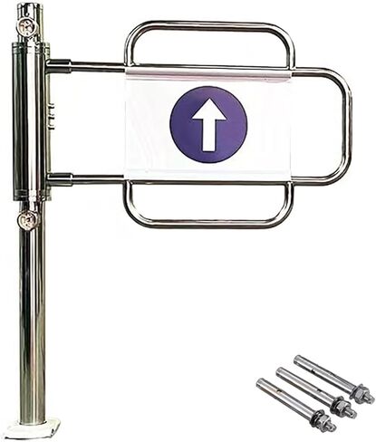 بوابة متأرجحة أوتوماتيكية من الفولاذ المقاوم للصدأ لمدخل السوبر ماركت - باب أمان زنبركي، جهاز خروج متين (يمين، 65 × 100 سم) - حل وصول آمن in Kuwait