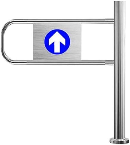 بوابة متأرجحة أوتوماتيكية لمداخل السوق، باب ذاتي الإغلاق في اتجاه واحد للساحات والمستودعات، حل آمن للوصول إلى الخارج، 100 × 97 سم، بوابة متينة وآمنة بمفصلات in Kuwait