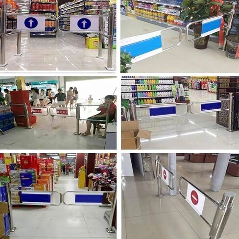 Automatic Closing Swing Gate - 1-Way Rebound Door with Spring, Ideal for Pedestrian Access in Supermarkets, Factories & Parks (Left Opening, 90x100cm) in Saudi Arabia