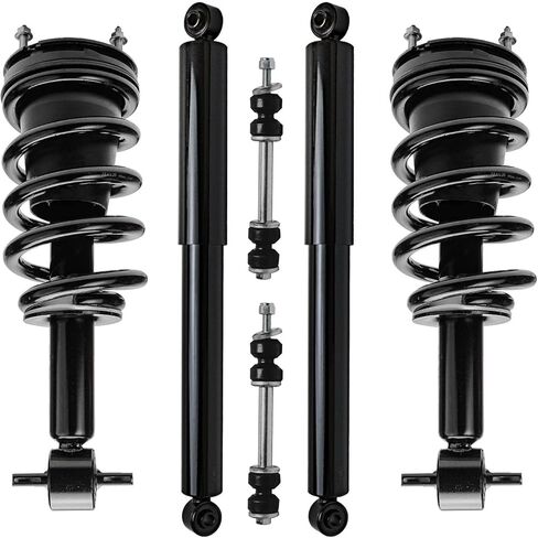 Detroit Axle - Struts Shocks Kit for 2013-2016 Dodge Dart 2 Front Struts w/Coil Spring 2 Sway Bar Links 2 Rack Shock Extorbers 2014 2015 in Kuwait