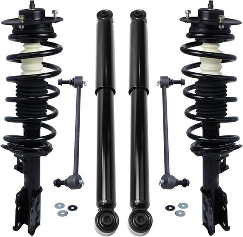 Detroit Axle - Struts Shocks Kit for 2013-2016 Dodge Dart 2 Front Struts w/Coil Spring 2 Sway Bar Links 2 Rack Shock Extorbers 2014 2015 in Kuwait
