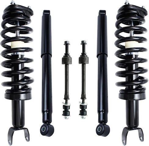 Detroit Axle - Struts Shocks Kit for 2013-2016 Dodge Dart 2 Front Struts w/Coil Spring 2 Sway Bar Links 2 Rack Shock Extorbers 2014 2015 in Kuwait