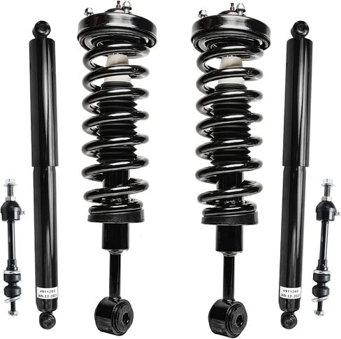 Detroit Axle - Struts Shocks Kit for 2013-2016 Dodge Dart 2 Front Struts w/Coil Spring 2 Sway Bar Links 2 Rack Shock Extorbers 2014 2015 in Kuwait
