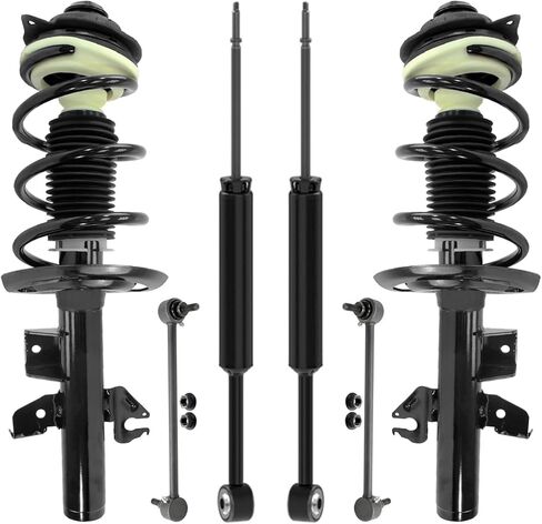 Detroit Axle - Struts Shocks Kit for 2013-2016 Dodge Dart 2 Front Struts w/Coil Spring 2 Sway Bar Links 2 Rack Shock Extorbers 2014 2015 in Kuwait